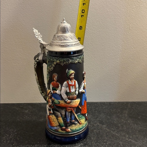 Raised dancers W. German beer stein - Picture 11 of 11